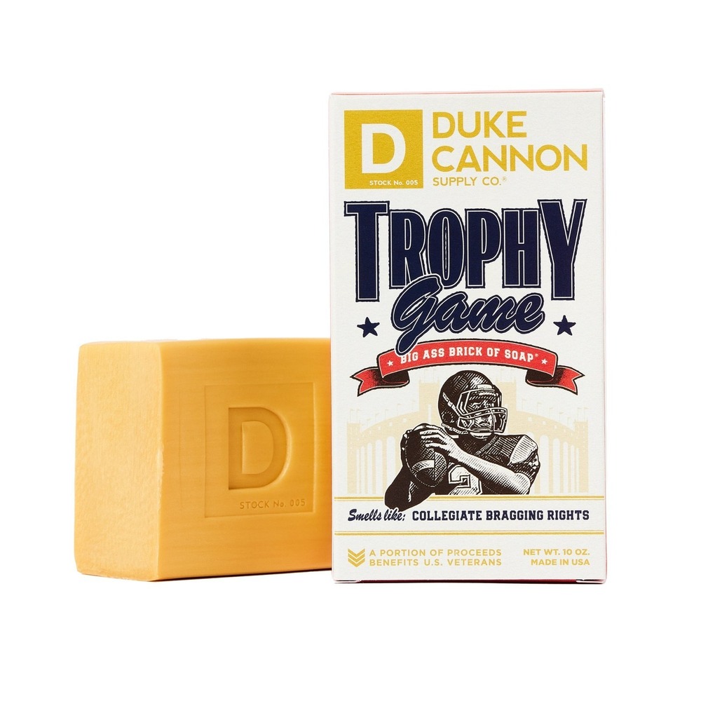 Duke Cannon Trophy Game Big Ass Brick of Soap 10 oz Bar Soap 2 Pack Leather